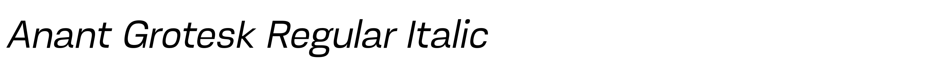 Anant Grotesk Regular Italic